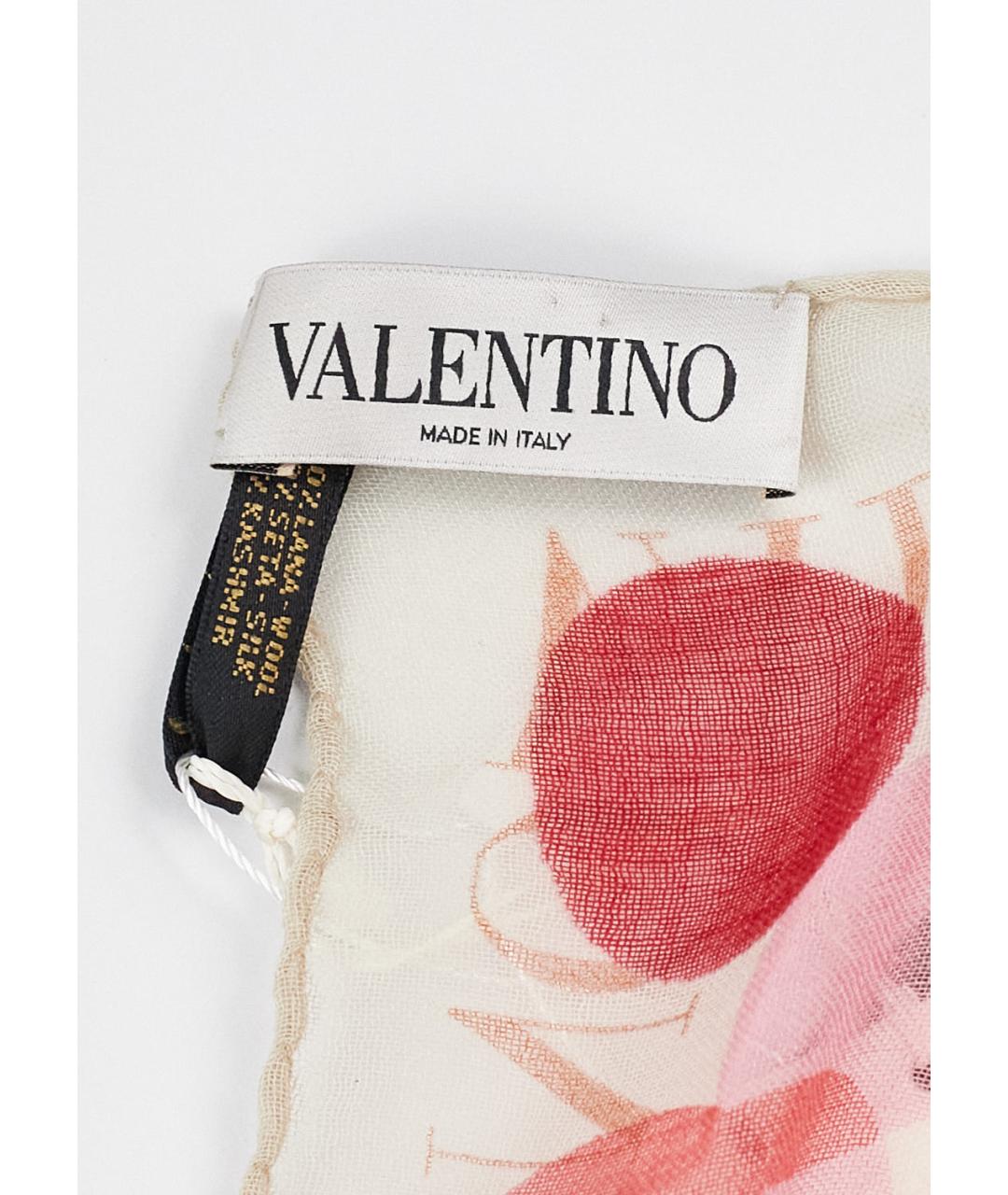 VALENTINO Мульти шерстяной шарф, фото 3