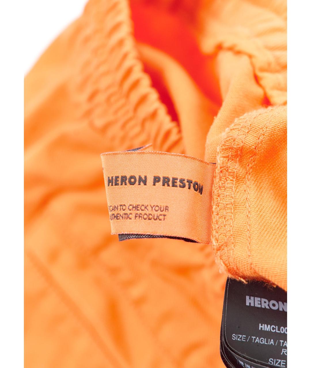 HERON PRESTON Оранжевое хлопковые шорты, фото 4