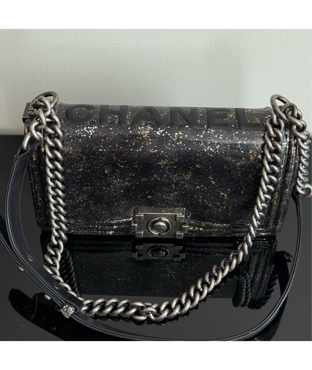 CHANEL Черная сумка через плечо, фото 5