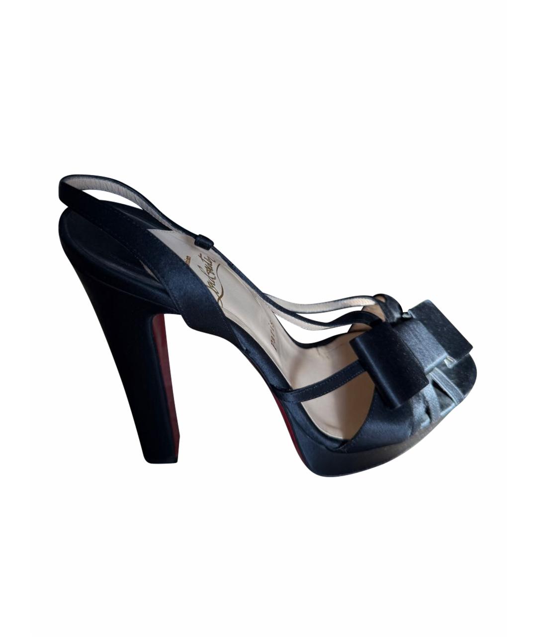 CHRISTIAN LOUBOUTIN Черные босоножки, фото 1