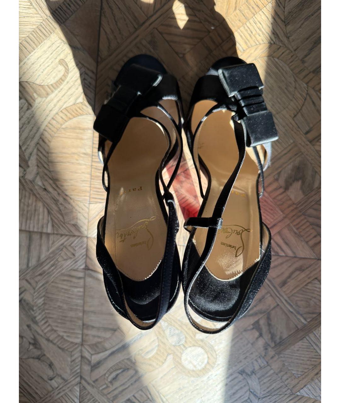 CHRISTIAN LOUBOUTIN Черные босоножки, фото 3