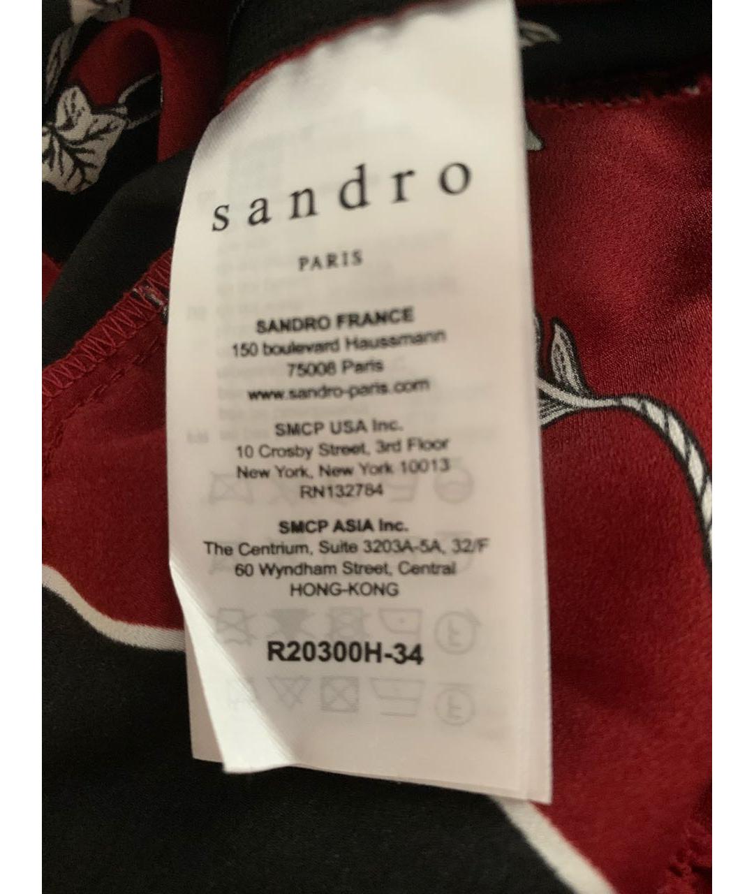 SANDRO Мульти полиэстеровое повседневное платье, фото 4