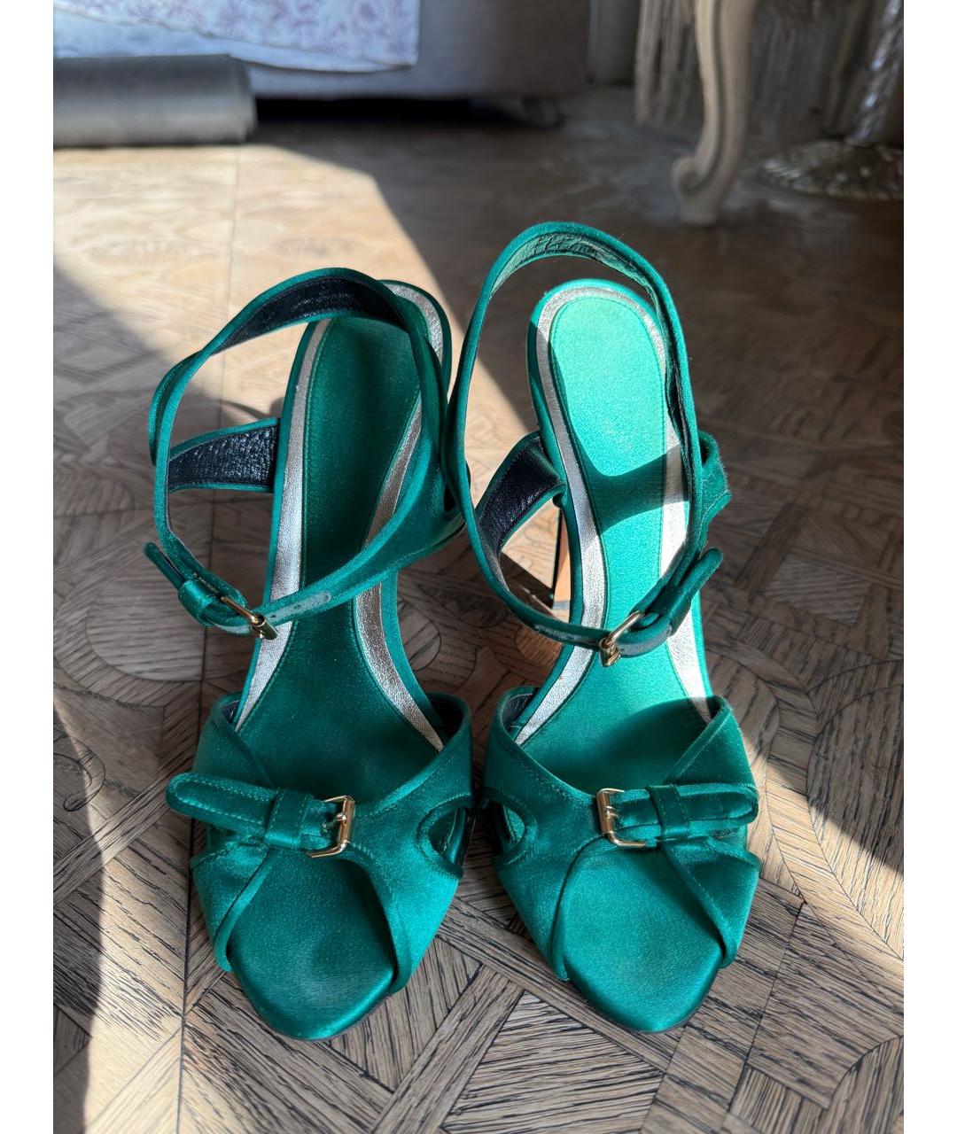 GIAMBATTISTA VALLI Зеленые босоножки, фото 2