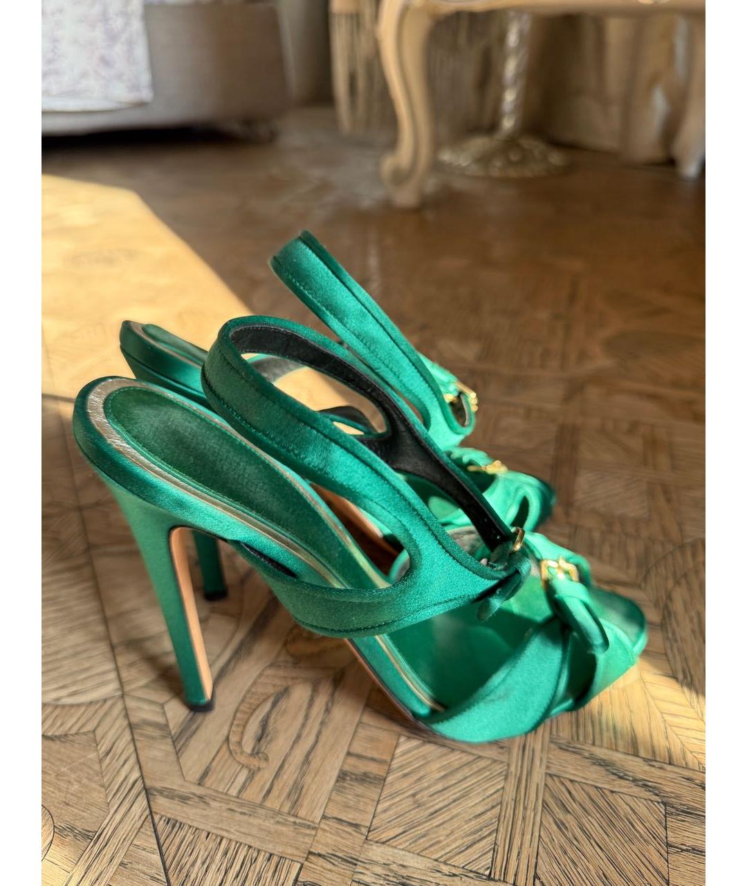 GIAMBATTISTA VALLI Зеленые босоножки, фото 6