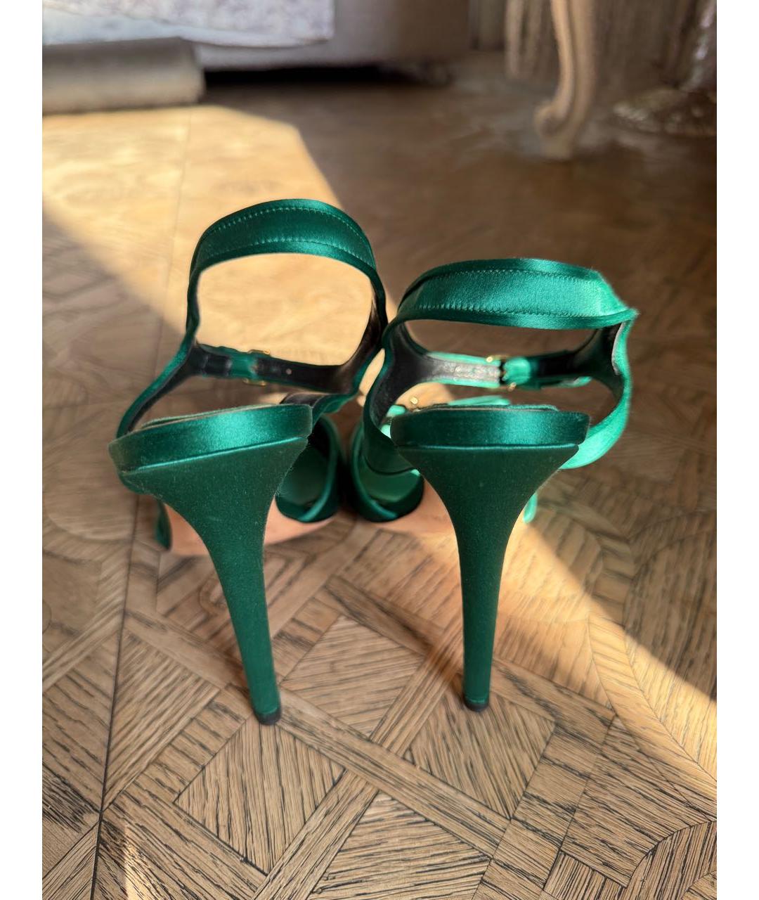 GIAMBATTISTA VALLI Зеленые босоножки, фото 4