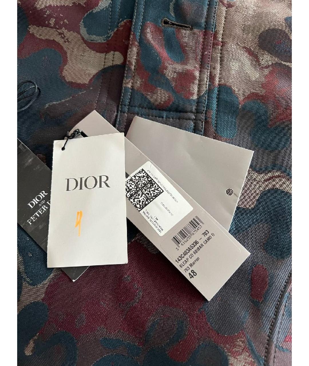 CHRISTIAN DIOR Бордовая полиэстеровая куртка, фото 8