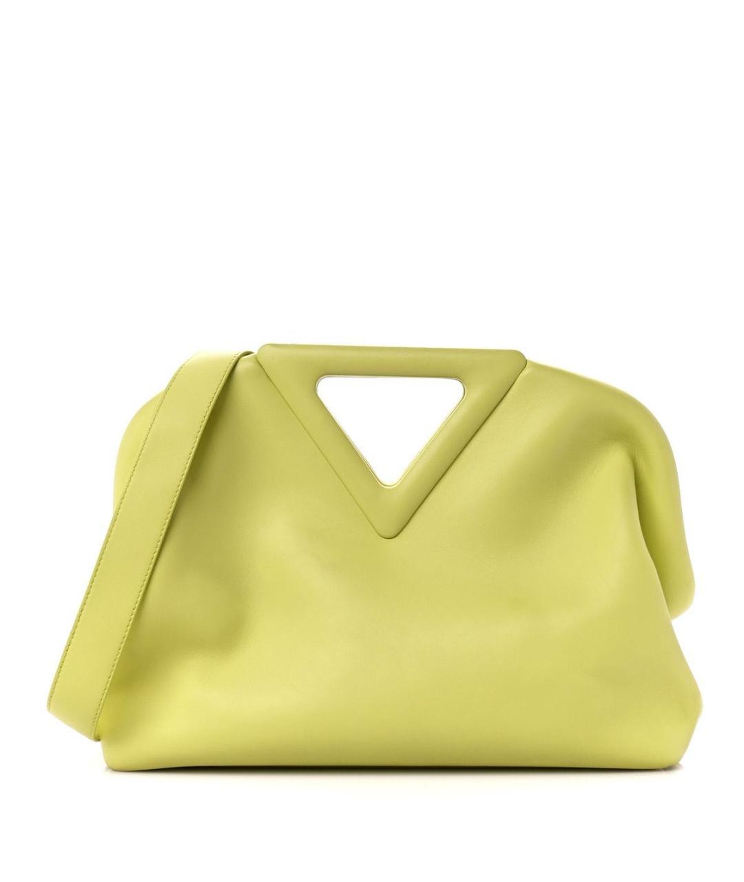 BOTTEGA VENETA Салатовая кожаная сумка через плечо, фото 8