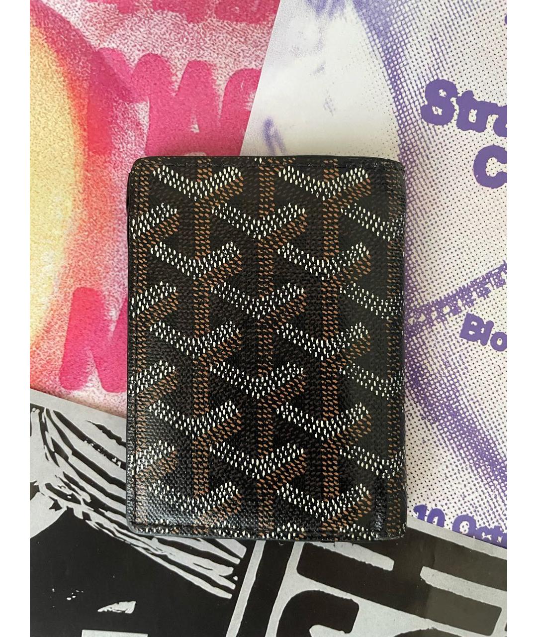 GOYARD Коричневый кожаный кардхолдер, фото 2
