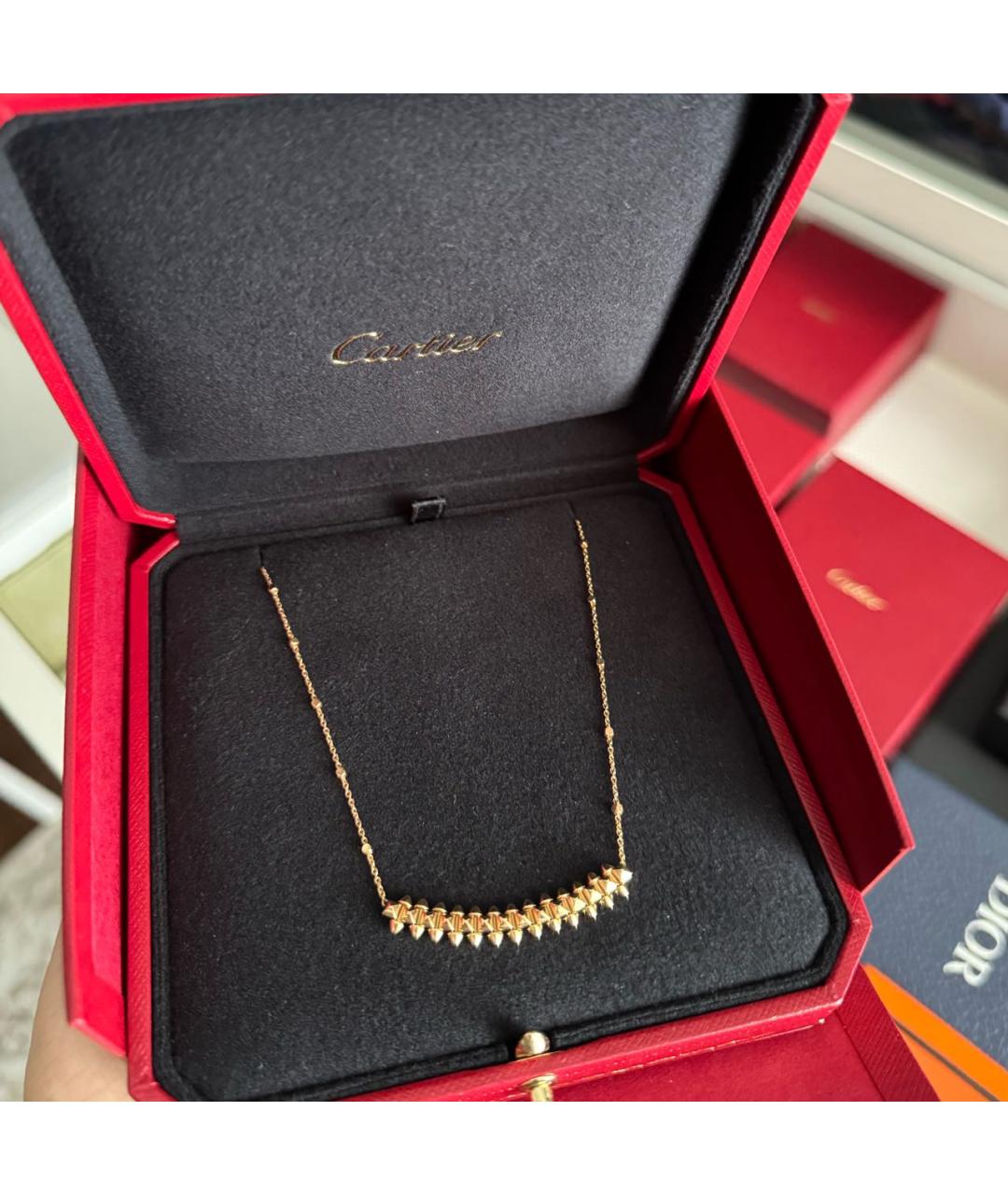 CARTIER Золотое колье из розового золота, фото 2