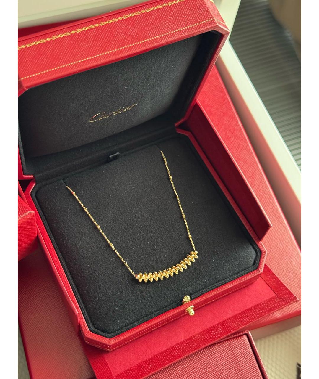CARTIER Золотое колье из розового золота, фото 3