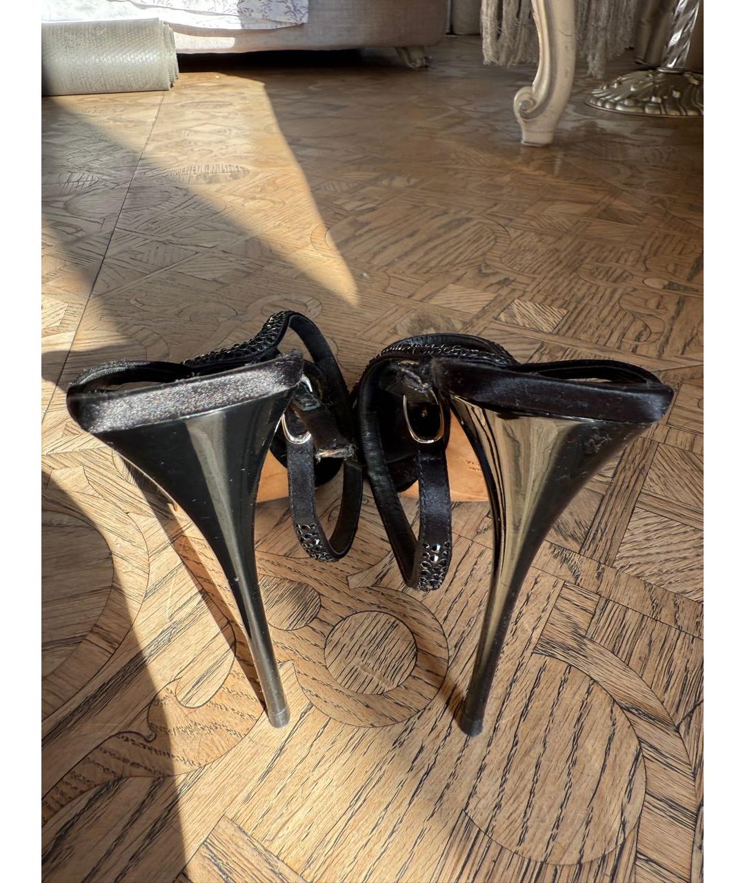 GIUSEPPE ZANOTTI DESIGN Черные босоножки, фото 4