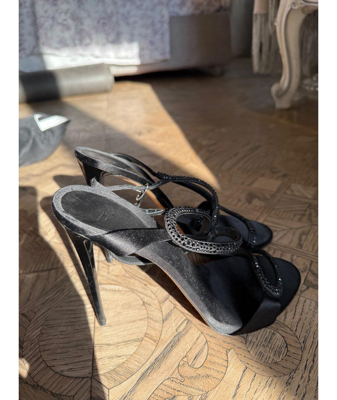 GIUSEPPE ZANOTTI DESIGN Черные босоножки, фото 7