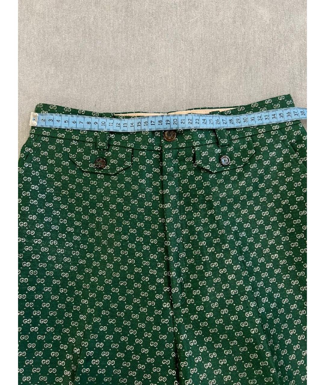GUCCI Зеленый хлопковый костюм с брюками, фото 7