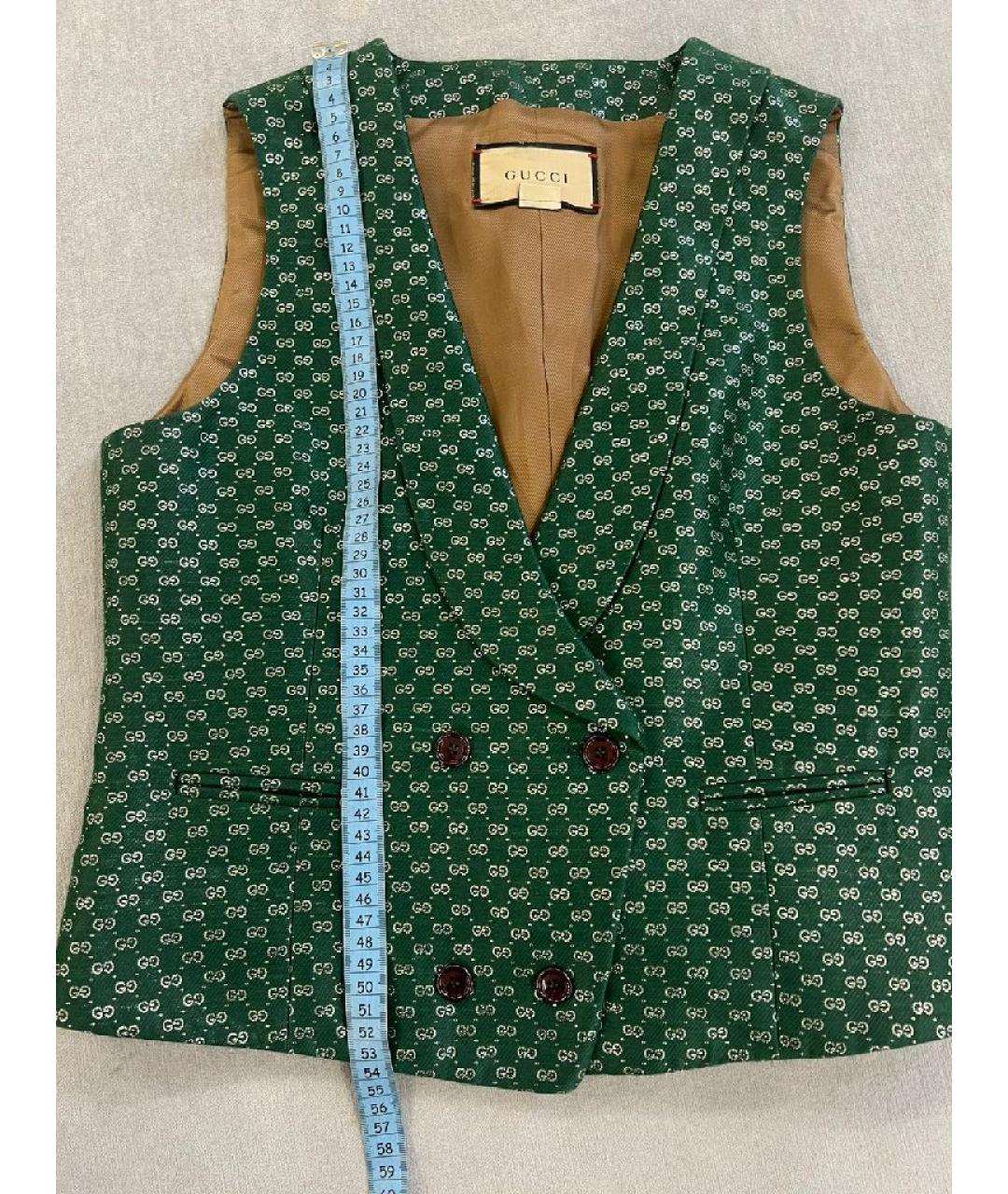 GUCCI Зеленый хлопковый костюм с брюками, фото 5