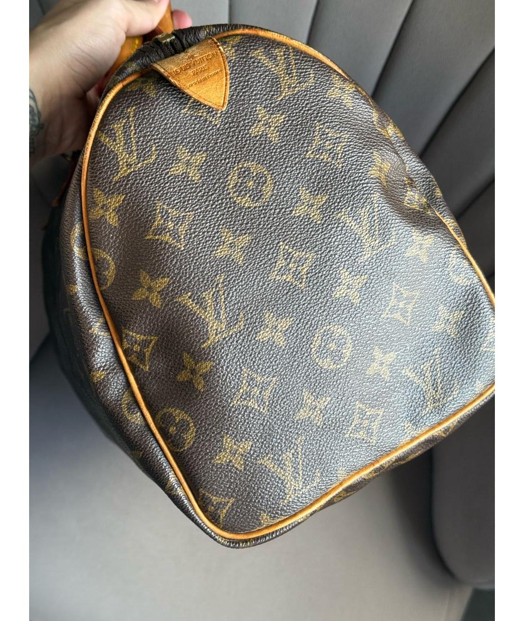 LOUIS VUITTON Коричневая сумка с короткими ручками, фото 2