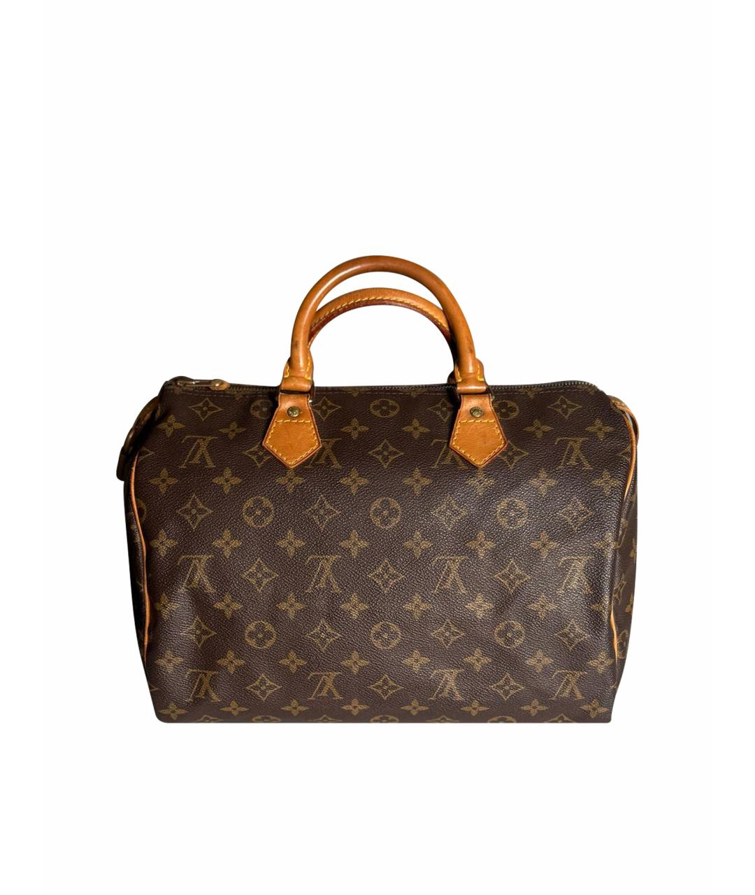 LOUIS VUITTON Коричневая сумка с короткими ручками, фото 1