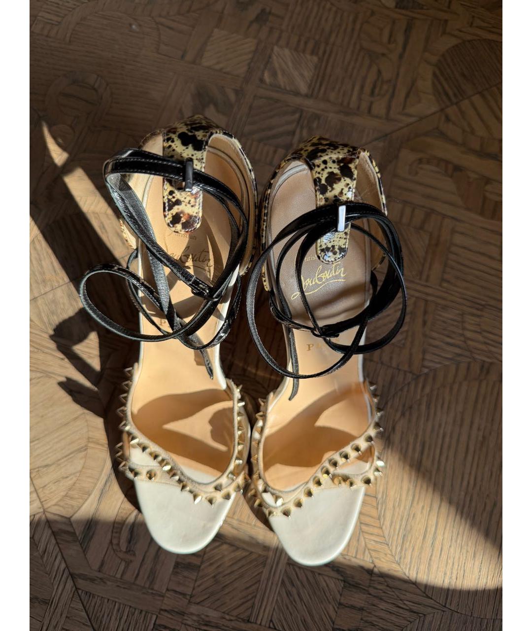 CHRISTIAN LOUBOUTIN Кожаные босоножки, фото 2
