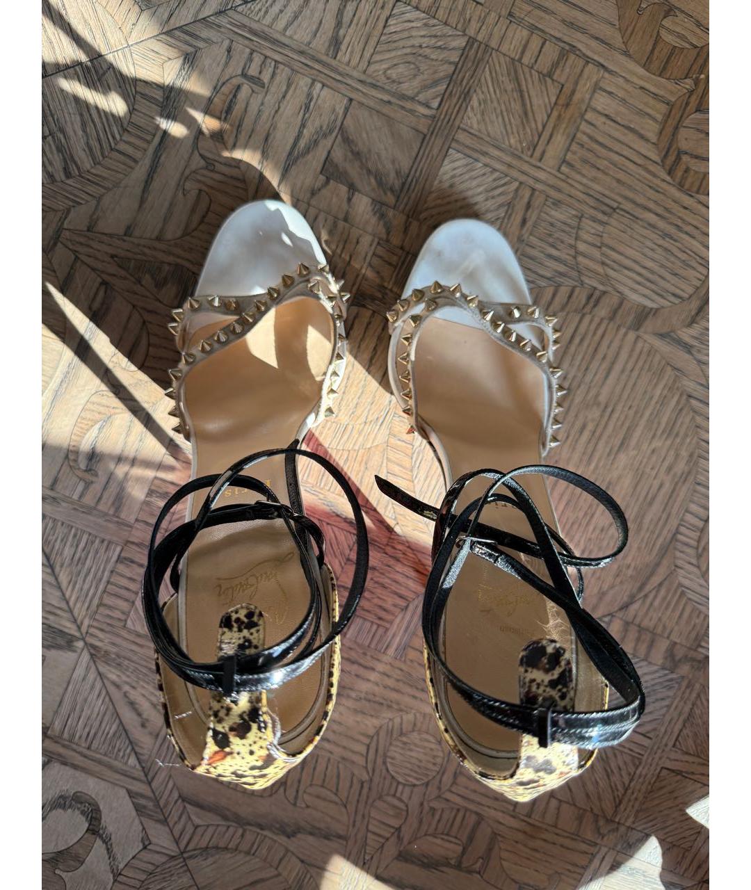 CHRISTIAN LOUBOUTIN Кожаные босоножки, фото 3