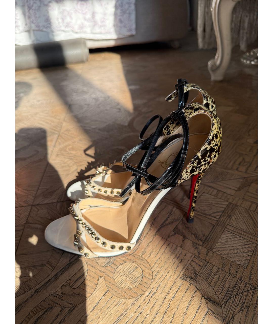 CHRISTIAN LOUBOUTIN Кожаные босоножки, фото 6