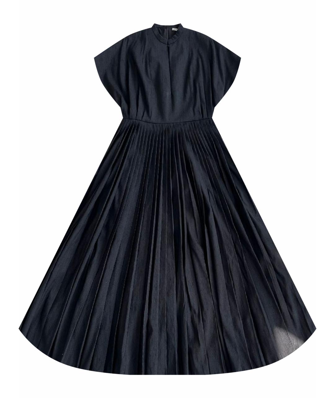 CHRISTIAN DIOR Черное шелковое вечернее платье, фото 1