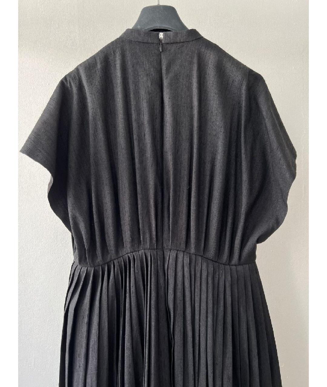 CHRISTIAN DIOR Черное шелковое вечернее платье, фото 3