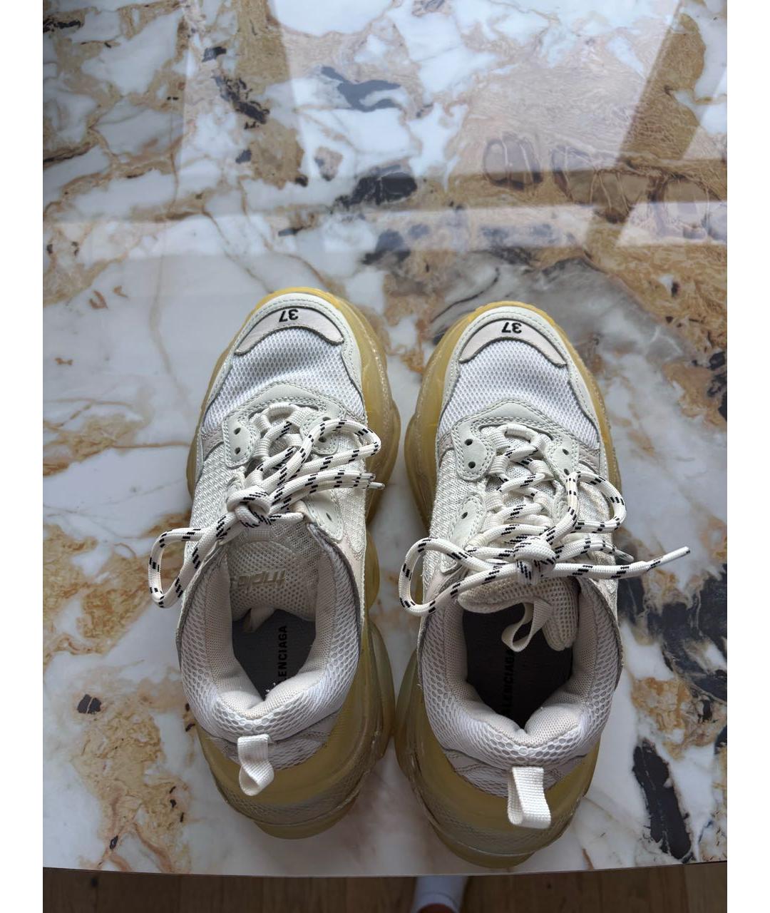 BALENCIAGA Белые кроссовки, фото 3