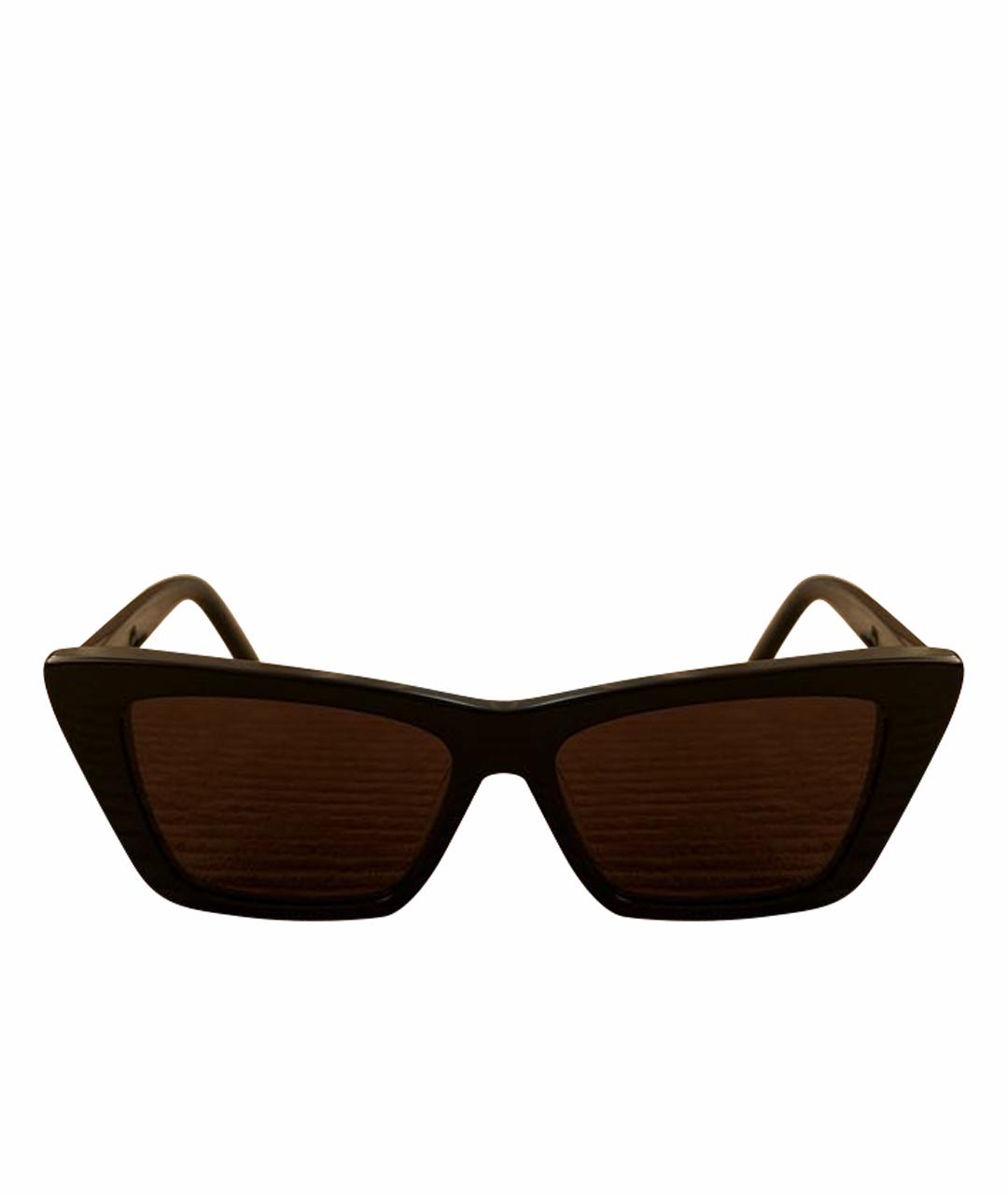 SAINT LAURENT Черные пластиковые солнцезащитные очки, фото 1