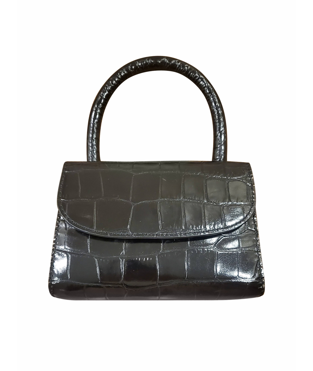 BY FAR Черная кожаная сумка тоут, фото 1