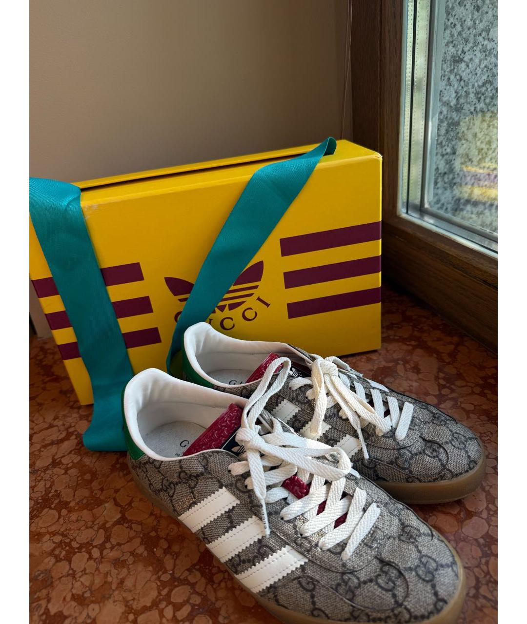 GUCCI Мульти кожаные кеды, фото 7