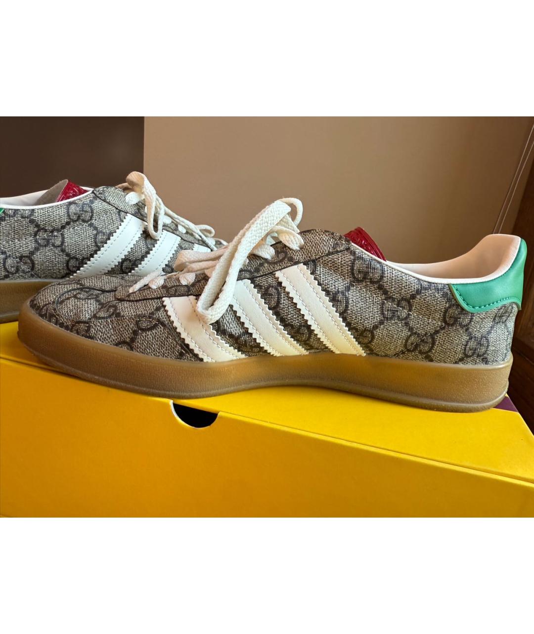 GUCCI Мульти кожаные кеды, фото 4
