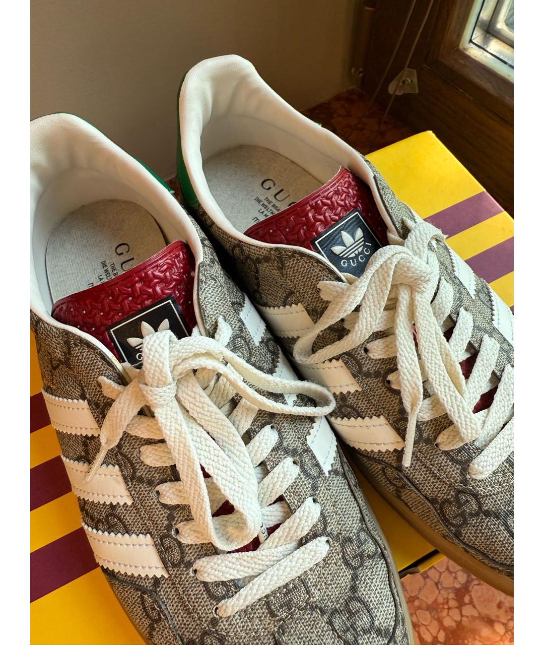 GUCCI Мульти кожаные кеды, фото 2