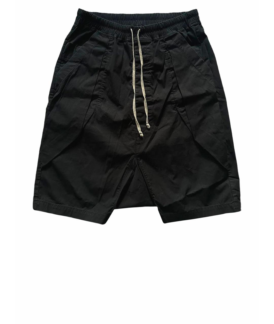 RICK OWENS DRKSHDW Черные хлопковые шорты, фото 1