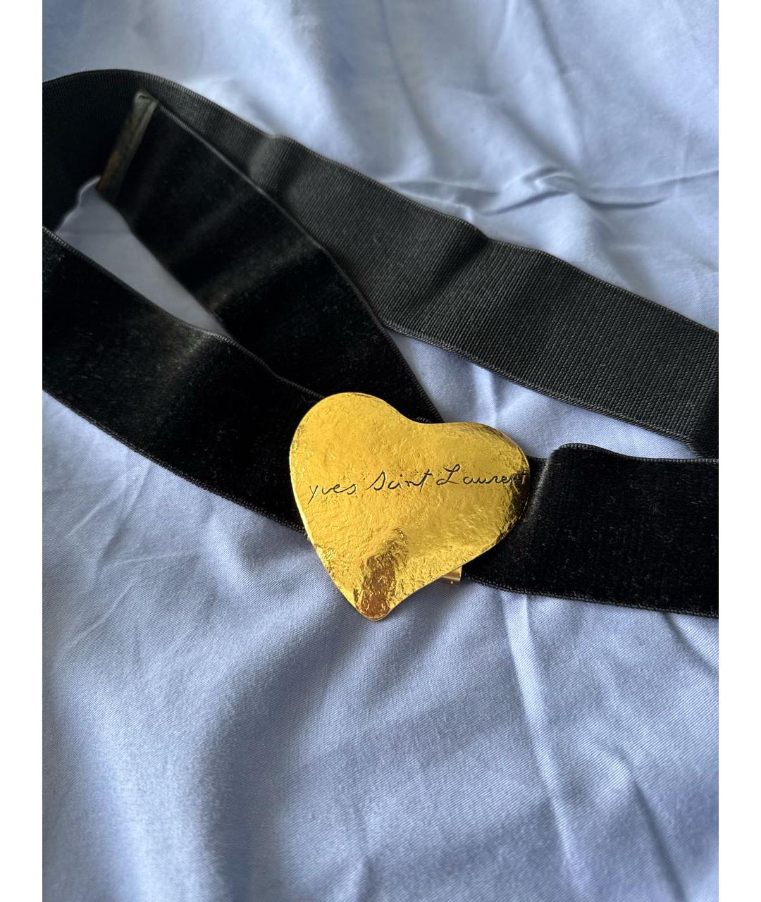 SAINT LAURENT Черный ремень, фото 2