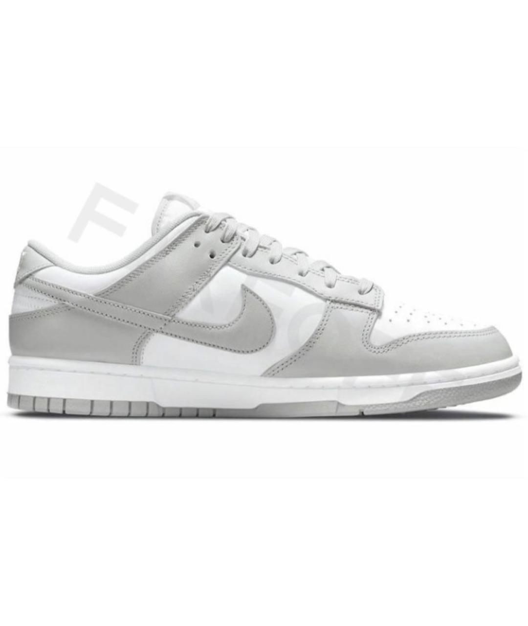 NIKE Белые кожаные низкие кроссовки / кеды, фото 2