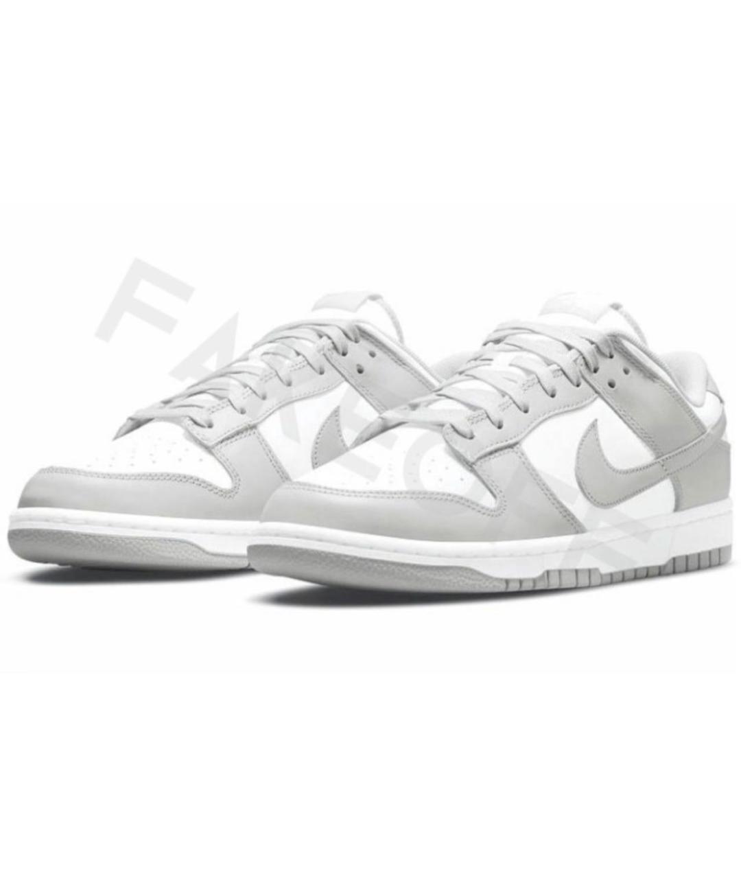 NIKE Белые кожаные низкие кроссовки / кеды, фото 3