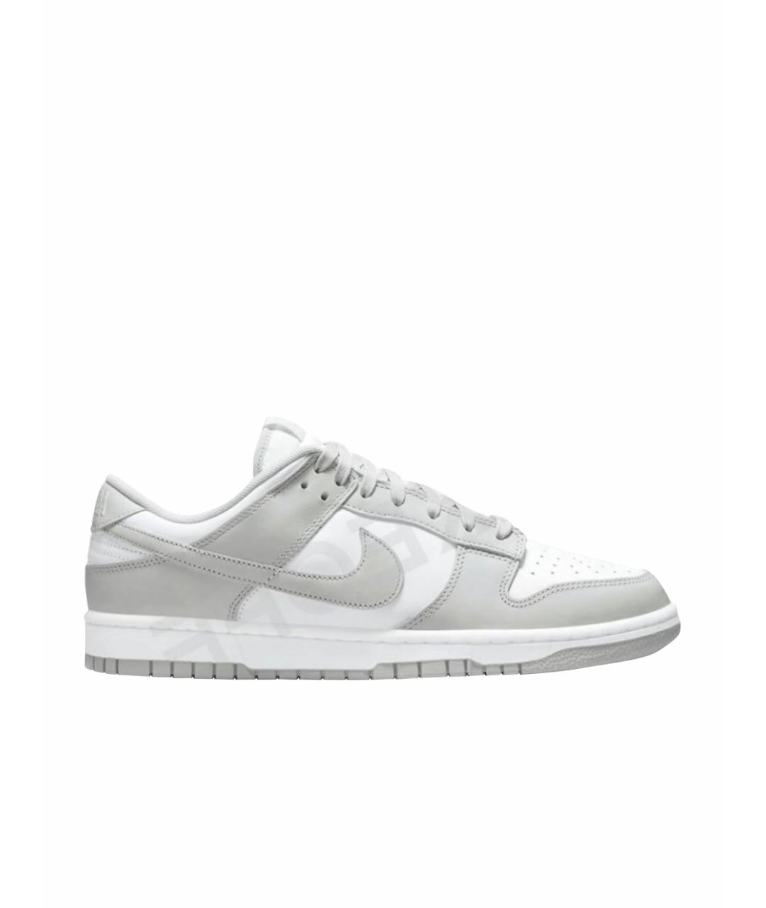 NIKE Белые кожаные низкие кроссовки / кеды, фото 1