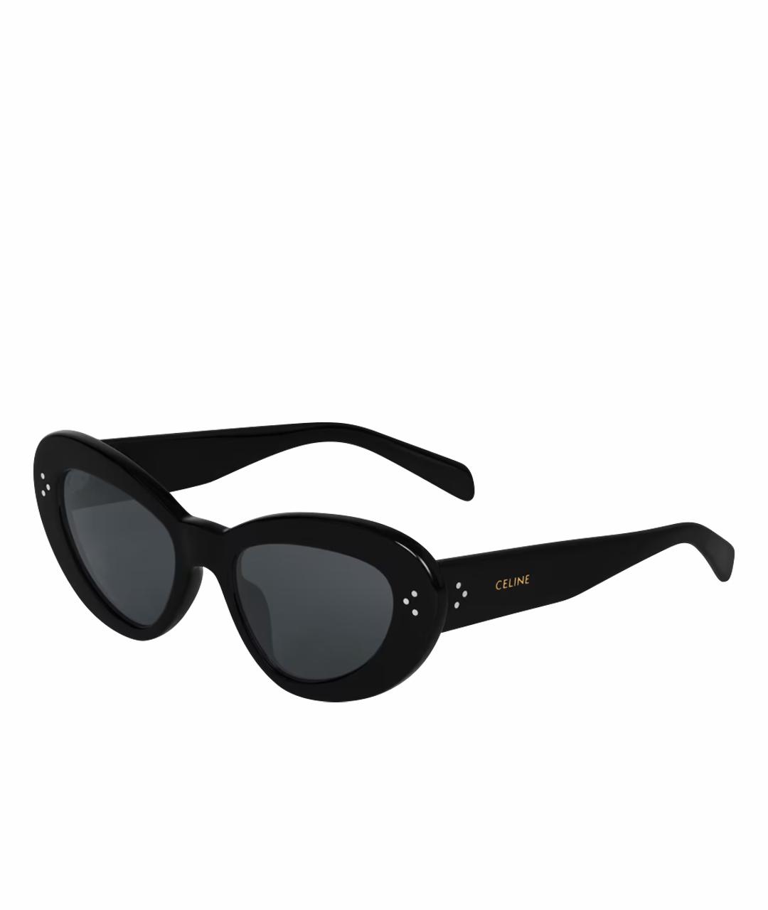 CELINE Черные пластиковые солнцезащитные очки, фото 6