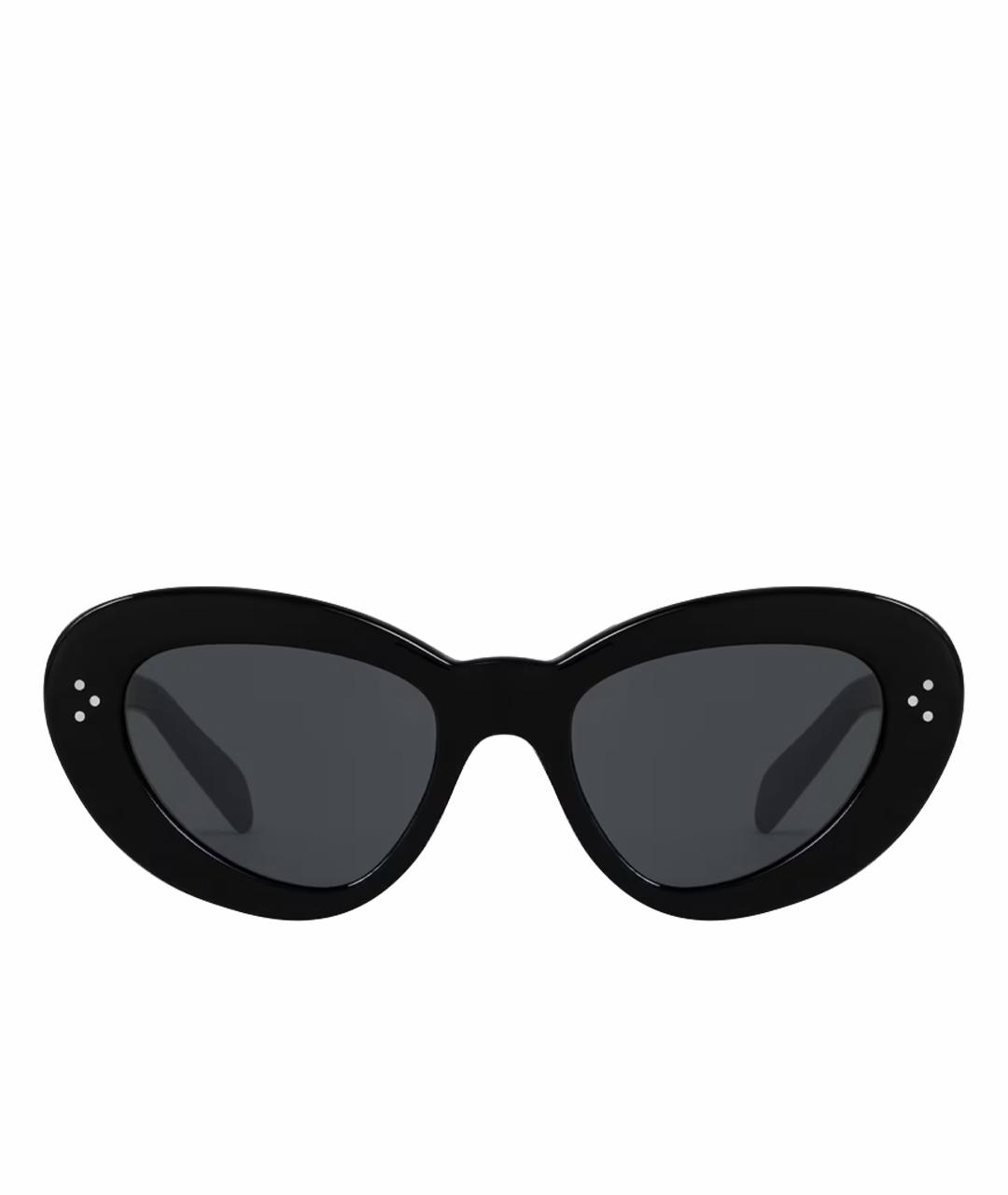 CELINE Черные пластиковые солнцезащитные очки, фото 2