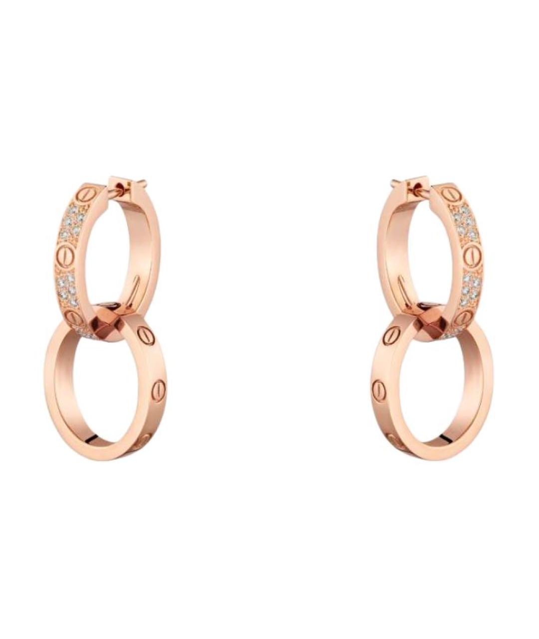 CARTIER Золотые серьги из розового золота, фото 1