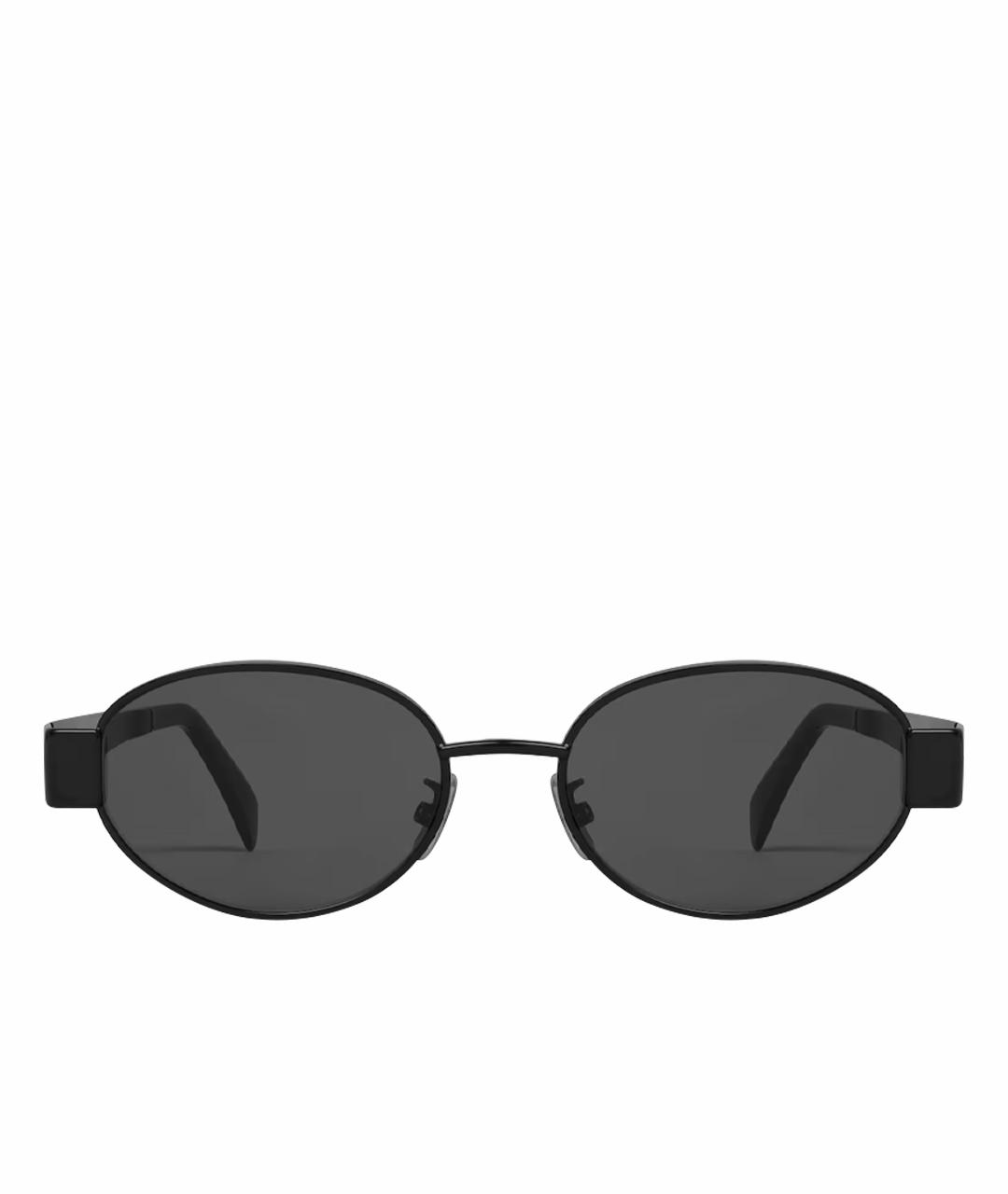 CELINE Черные металлические солнцезащитные очки, фото 6