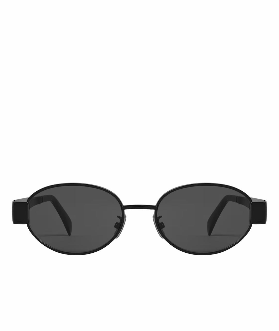CELINE Черные металлические солнцезащитные очки, фото 2