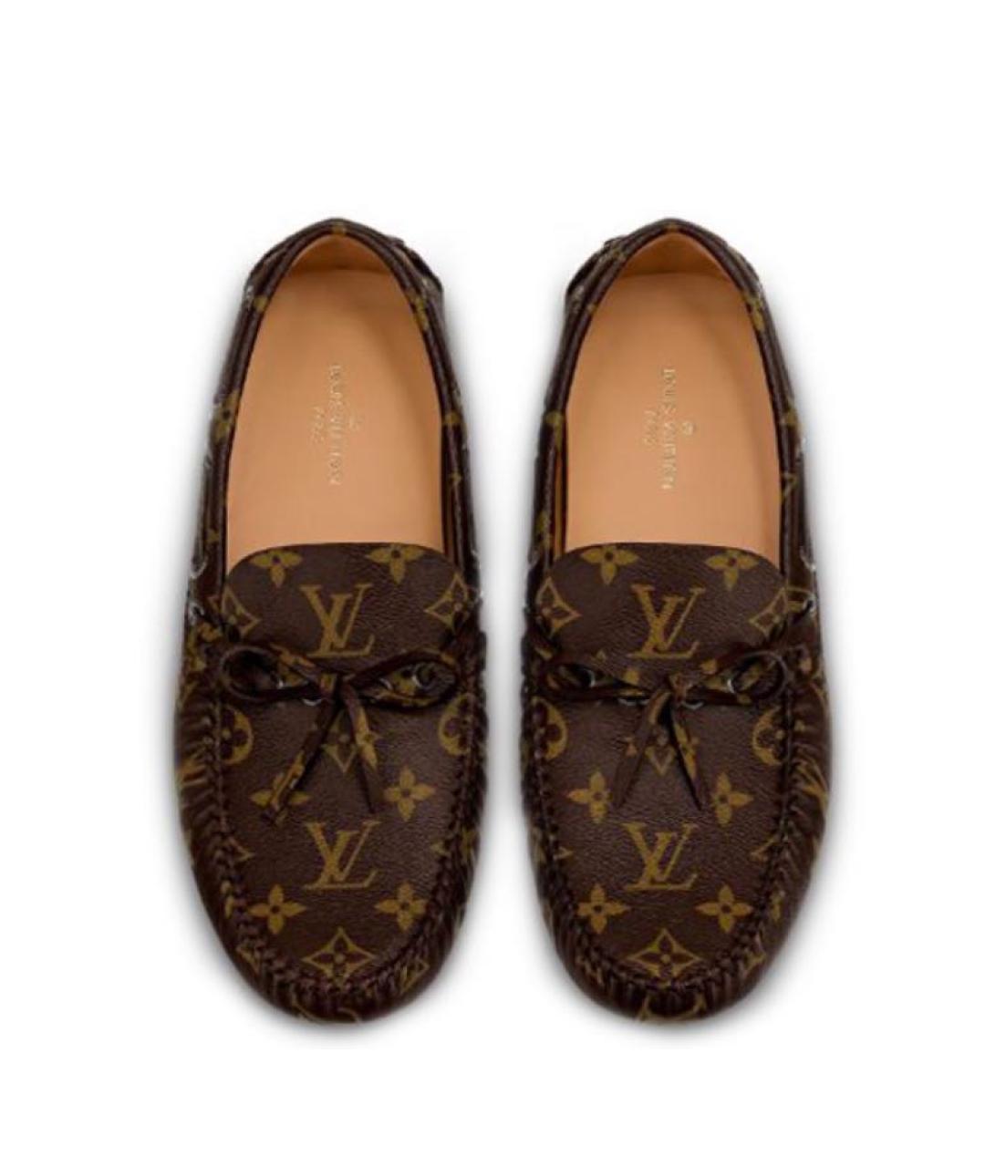 LOUIS VUITTON Коричневые мокасины, фото 3