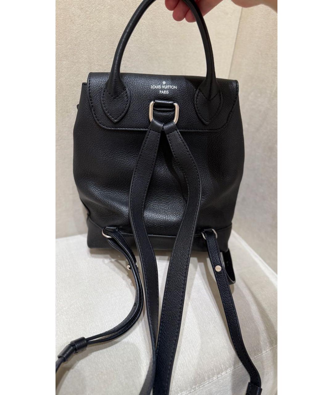 LOUIS VUITTON Черный кожаный рюкзак, фото 3