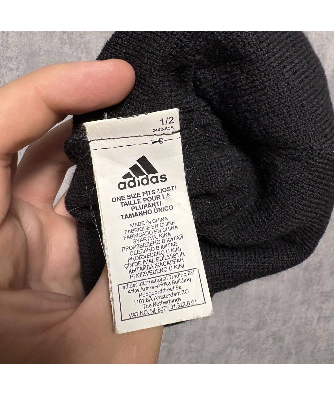 ADIDAS Черная шапка, фото 3