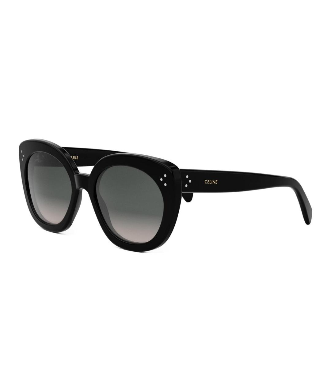 CELINE Черные пластиковые солнцезащитные очки, фото 1