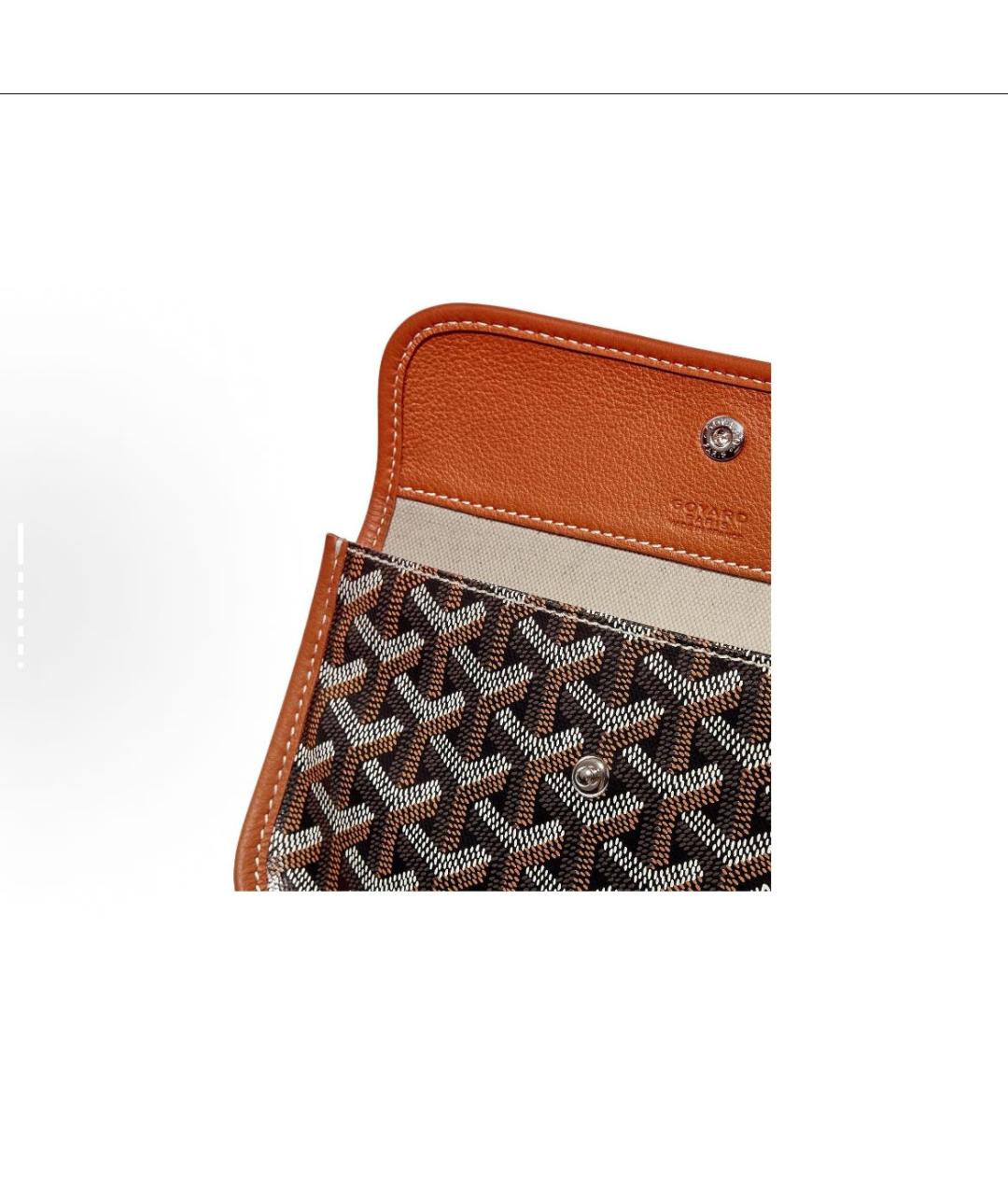 GOYARD Коричневая кожаная сумка тоут, фото 7