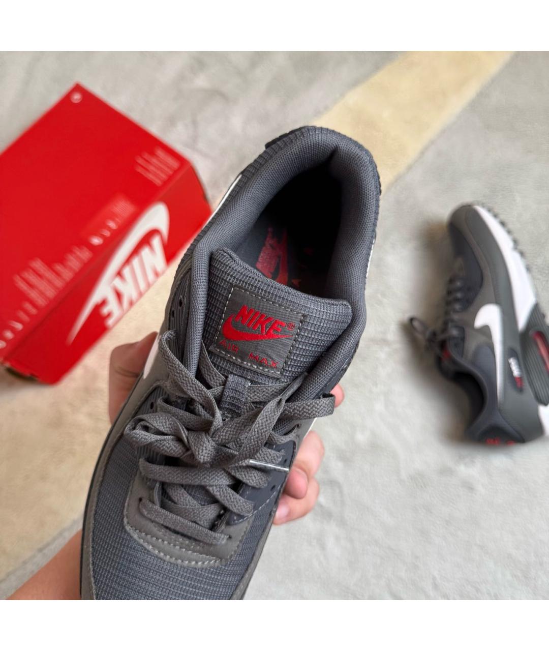NIKE Серые низкие кроссовки / кеды, фото 8