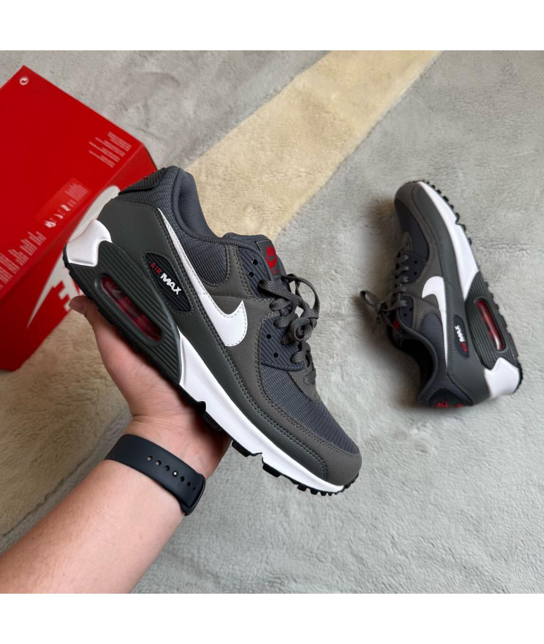 NIKE Серые низкие кроссовки / кеды, фото 2