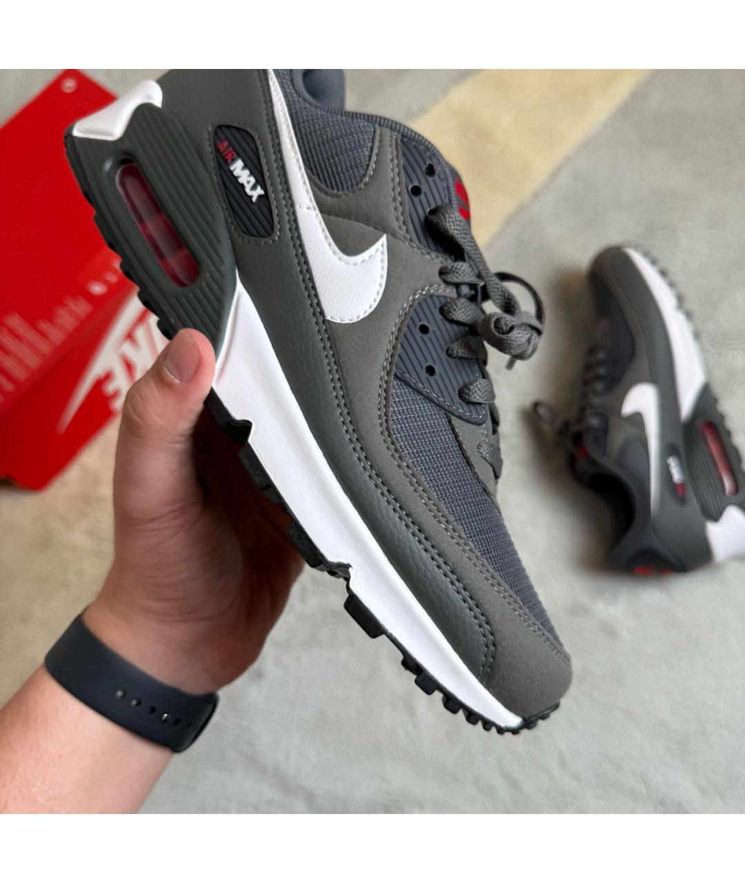 NIKE Серые низкие кроссовки / кеды, фото 6