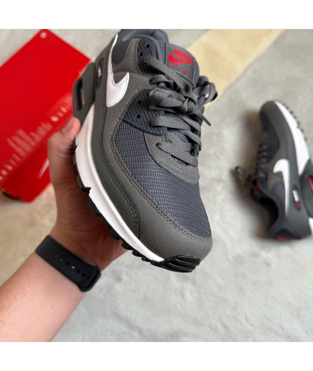 NIKE Серые низкие кроссовки / кеды, фото 7